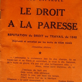  Portada original de 'El derecho a la pereza'. De L Maitrier - Trabajo propio, CC BY-SA 4.0.