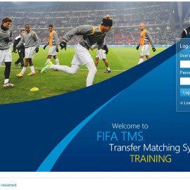 Página para acceder al famoso sistema TMS.