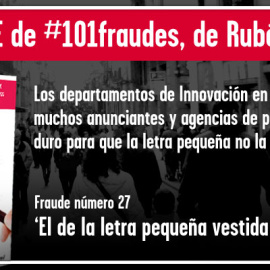 El fraude de la letra pequeña vestida de camuflaje