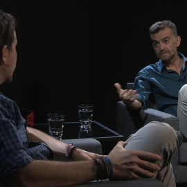 Pablo Iglesias y Antonio Maíllo conversan en Otra Vuelta de Tuerka.