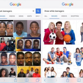  Comparativa de resultados de las búsquedas que realizó Kabir Ali en Google.