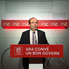 Miquel Iceta, ha insistido en que "hay que esperar" a ver como actúa el exalcalde de Girona.- EUROPA PRESS