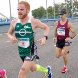 El atleta Iván Ramírez, durante una carrera.