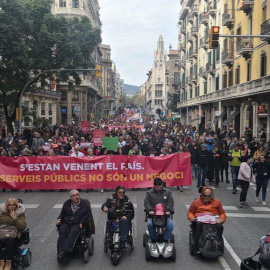 Manifestación por los servicios públicos