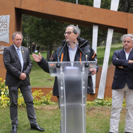 26/05/2018 El president de la Generalitat, Quim Torra, en la conmemoración del 75 aniversario de la estación de esquí de La Molina. EUROPA PRESS