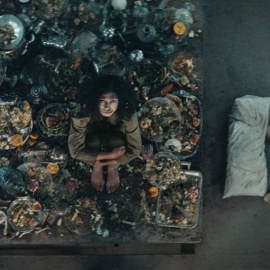  Imagen de la película ‘El Hoyo’ de Galder Gaztelu-Urrutia. Netflix, 2019