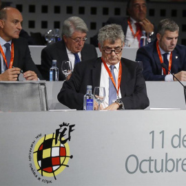 Villar, durante la Asamblea de la RFEF. EFE/Kiko Huesca