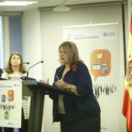 La expresidenta de la CNMI, Elvira Rodríguez. E.P.