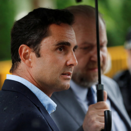 El exinformático del banco HSBC Herve Falciani, a su salida de la Audiencia Nacional. REUTERS/Juan Medina