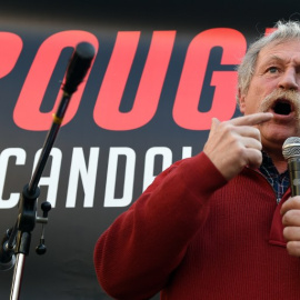 José Bové, durante una protesta en Marsella el pasado mes de enero. - AFP