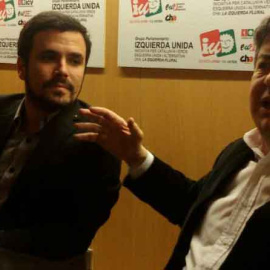 Alberto Garzón y Jean- Luc Melènchon. / JUAN ANTONIO BLAY