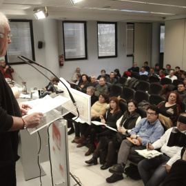El coordinador federal de IU, Cayo Lara, durantela Presidencia Federalde este jueves. -EFE
