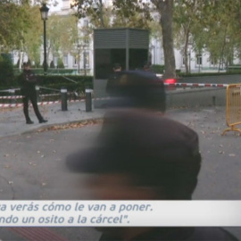 Fotograma del vídeo que captó la conversación entre policías sobre Junqueras.