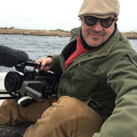 Gianfranco Rosi, en el rodaje