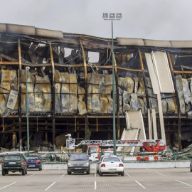 Estado en el que quedó la planta de Campofrío en Burgos, tras el incendio sufrido el pasado noviembre.REUTERS