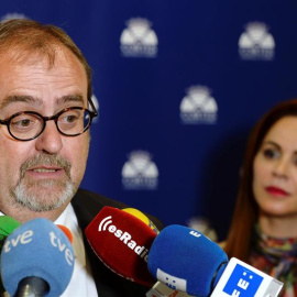 El consejero de Educación de la Junta de Castilla y León, Fernando Rey (i), este martes. EFE/ NACHO GALLEGO