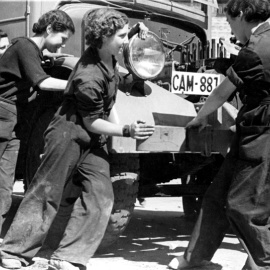 Mujeres conductoras. Foto de la CNT