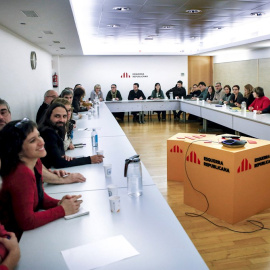 Vista general de la reunión de la ejecutiva de ERC del pasado lunes. EFE/Quique Garcia