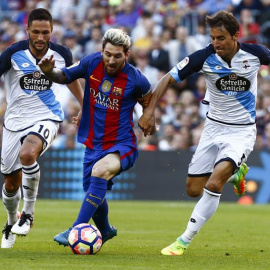 El delantero argentino del FC Barcelona Leo Messi .-EFE