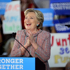La candidata presidencial por el partido demócrata y exsecretaria de estado, Hillary Clinton. - EFE
