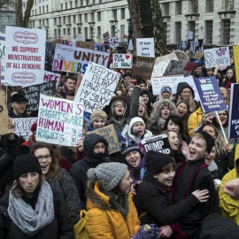 Manifestación en Londres por los derechos de la mujer- EFE