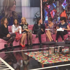 Carmen Lomana se integra como una más en la manifestación de Podemos. / T5