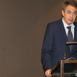 El expresidente del Gobierno José Luis Rodríguez Zapatero durante la sesión inaugural del diálogo sobre Cuba organizado por el Institute for Cultural Diplomacy. - ICD