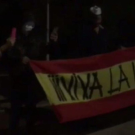 Captura del vídeo que el grupo ultra retransmitió en directo