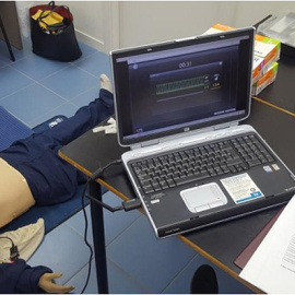 Imagen del estudio del uso de 'La Macarena' para mejorar la calidad de las compresiones realizadas durante la reanimación cardiopulmonar (RCP). |  Carrero E, et al.