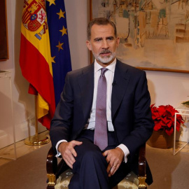 Felipe VI pronuncia su tradicional mensaje de Nochebuena. - EFE