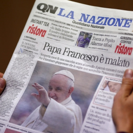 La portada del diario "Quotidiano Nazional", que daba la noticia. REUTERS