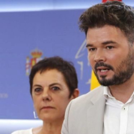 Gabriel Rufián y Mertxe Aizpurua
