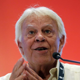 Felipe González, hace unos días en Cartagena de Indias (Colombia). EFE/ Ricardo Maldonado Rozo