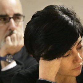 Rosario Porto y Alfonso Basterra, acusados de la muerte de su hija Asunta Basterra durante el juicio. EFE/Lavandeira jr