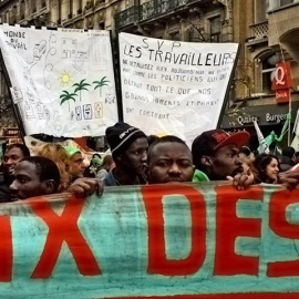 Trabajadores extranjeros se manifestaron en Bruselas el pasado mes de noviembre en defensa de sus derechos. /FERRAN BARBER