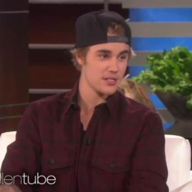 Justin Bieber durante la entrevista.
