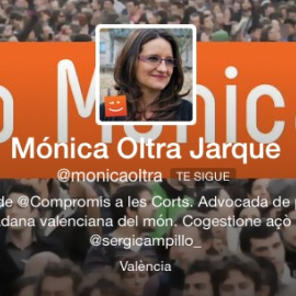 Perfil de Mónica Oltra en Twitter