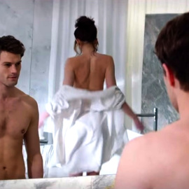 Una de las escenas de '50 sombras de Grey'.