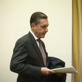 El director de la Agencia Tributaria, Santiago Menéndez, en una comparecencia parlamentaria. EUROPA PRESS