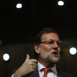 El presidente del Gobierno, Mariano Rajoy, en la presentación de la candidatura de José Manuel Moreno par las elecciones andaluzas. REUTERS