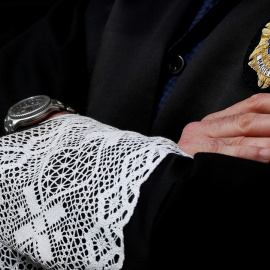 Un magistrado vestido con la tradicional toga. EFE