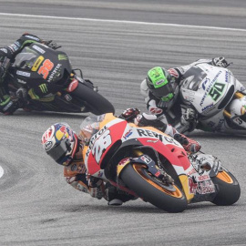 Dani Pedrosa, durante un momento de la clasificación del GP de Malasia. -  EFE