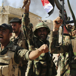 Miembros del Frente al Nusra. AP FOTOS (ALEXANDER KOST)