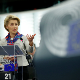 14/01/2020 - La presidenta de la Comisión Europea, Ursula von der Leyen, en el Parlamento Europeo en Estrasburgo. / REUTERS - VINCENT KESSLER