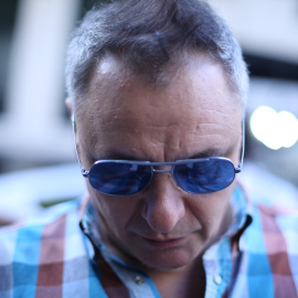 Chimo Bayo antes de la entrevista.- JAIRO VARGAS