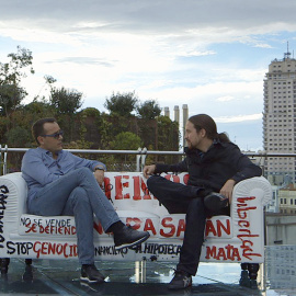 Risto Mejide en la entrevista que realizó a Pablo Iglesias