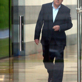 El dueño de Inditex, Amancio Ortega, en la sede de la empresa textil en Arteixo (A Coruña). AFP