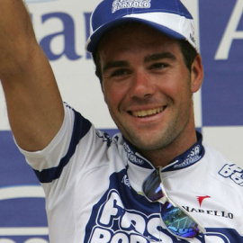 Aitor González, en un momento de su carrera ciclista.