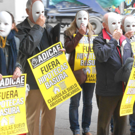 Protesta contra la cláusula suelo en Madrid. ADICAE