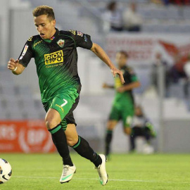 Aarón Ñiguez en un partido con el Elche.